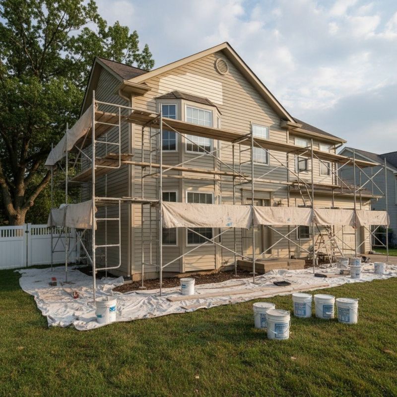 Exterior Garage Painting in Fort Collins, CO