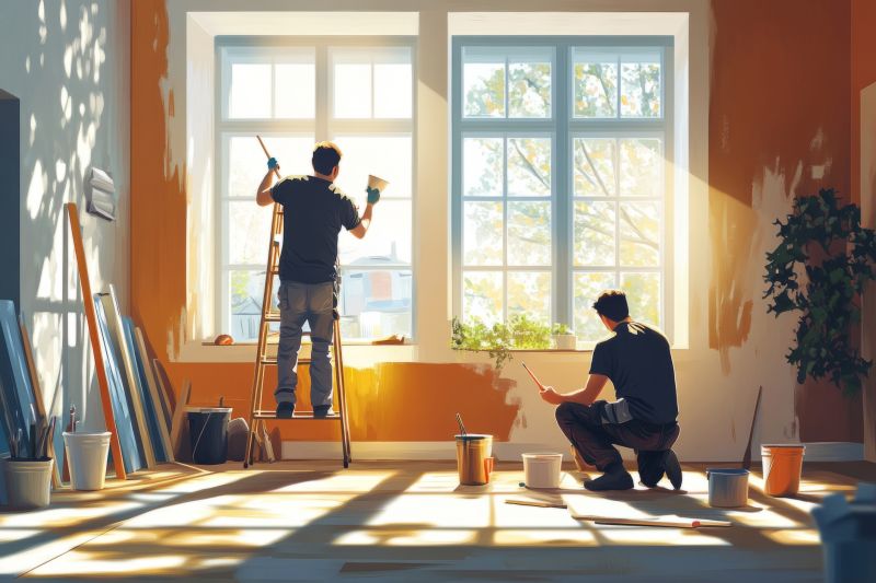 Interior Trim Painting in Kansas City, KS